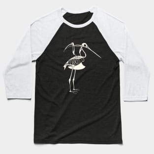 Bar-Tailed Godwit Skeleton Baseball T-Shirt